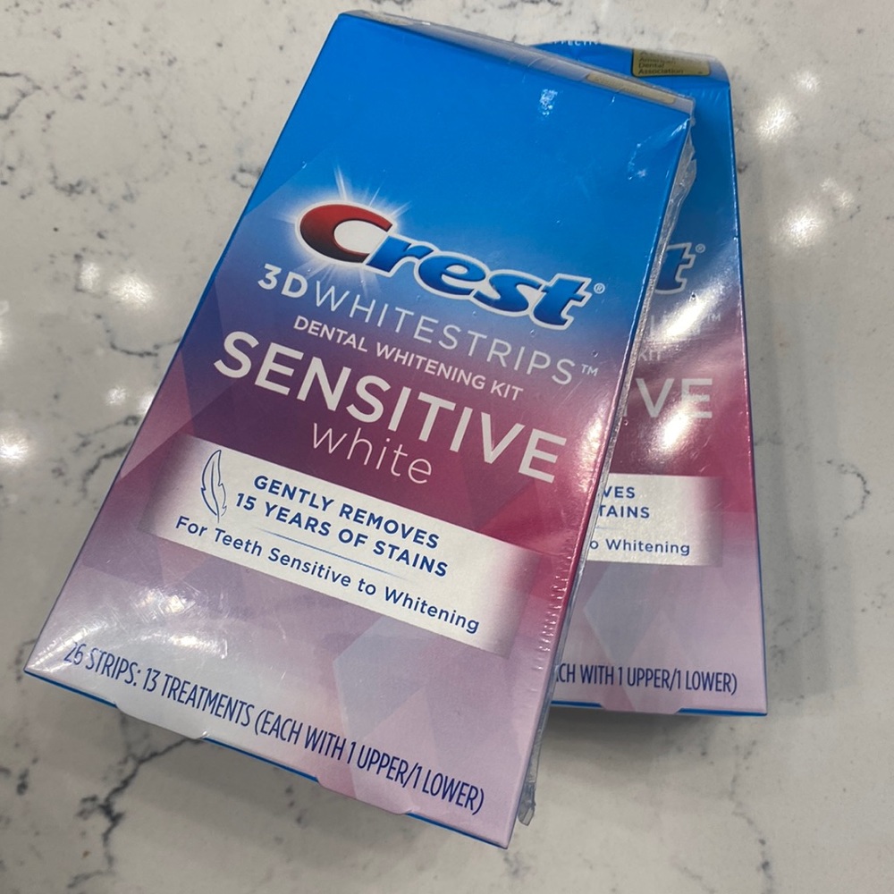 BRAND NEW, UNOPENED Crest 3D WhiteStrips Sensitive White